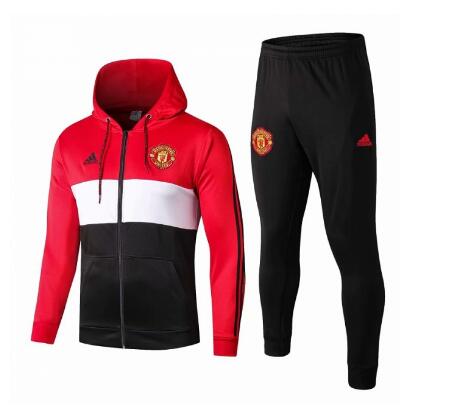 Chaqueta con capucha de entrenamiento Manchester United 2019-2020 negro